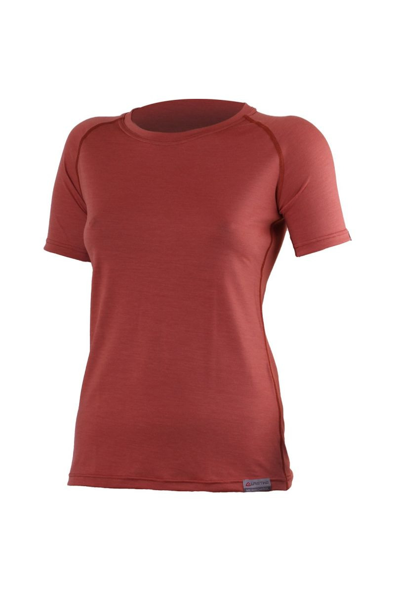 Lasting ALEA 7272 cihlové vlněné merino triko Velikost: XL 8595067899978