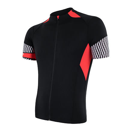 SENSOR CYKLO RACE pánský dres kr.ruk. černá/červená Velikost: M 8592837039671