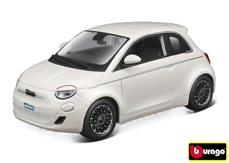 Bburago 1:24 Plus - Fiat 500e (2023) - white