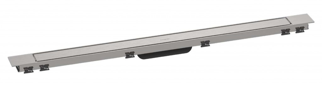 HANSGROHE RainDrain Match Plus Sprchový žlab 100 cm, s roštem, kartáčovaná ocel 56217800