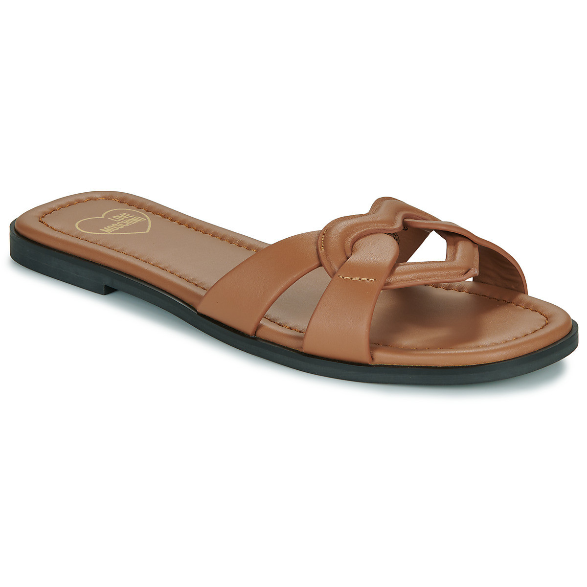 Love Moschino  FILLED HEART MULE  Hnědá