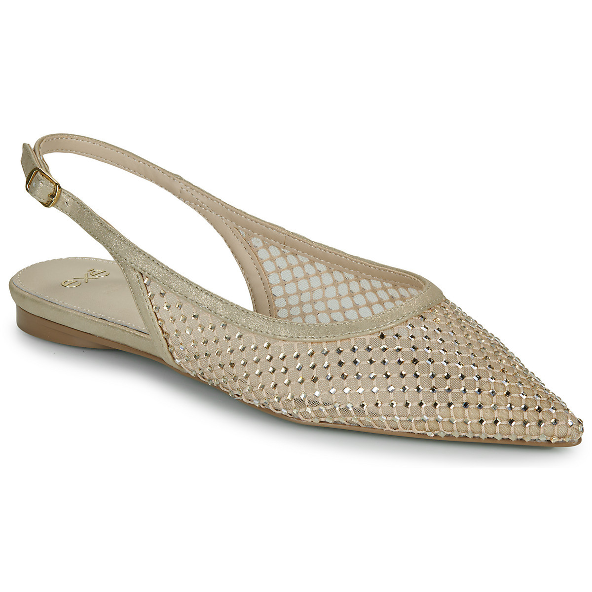 Exé Shoes  MIAMI-222-STRASS-GOLD  Béžová