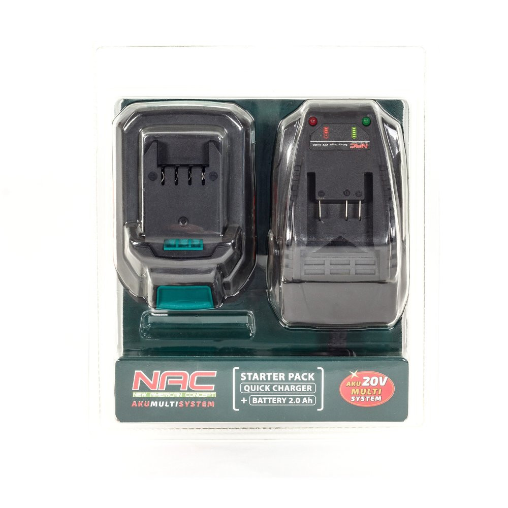 NAC Sada NAC baterie 2Ah+nabíječka B-20-BC-LI-20V 6372021