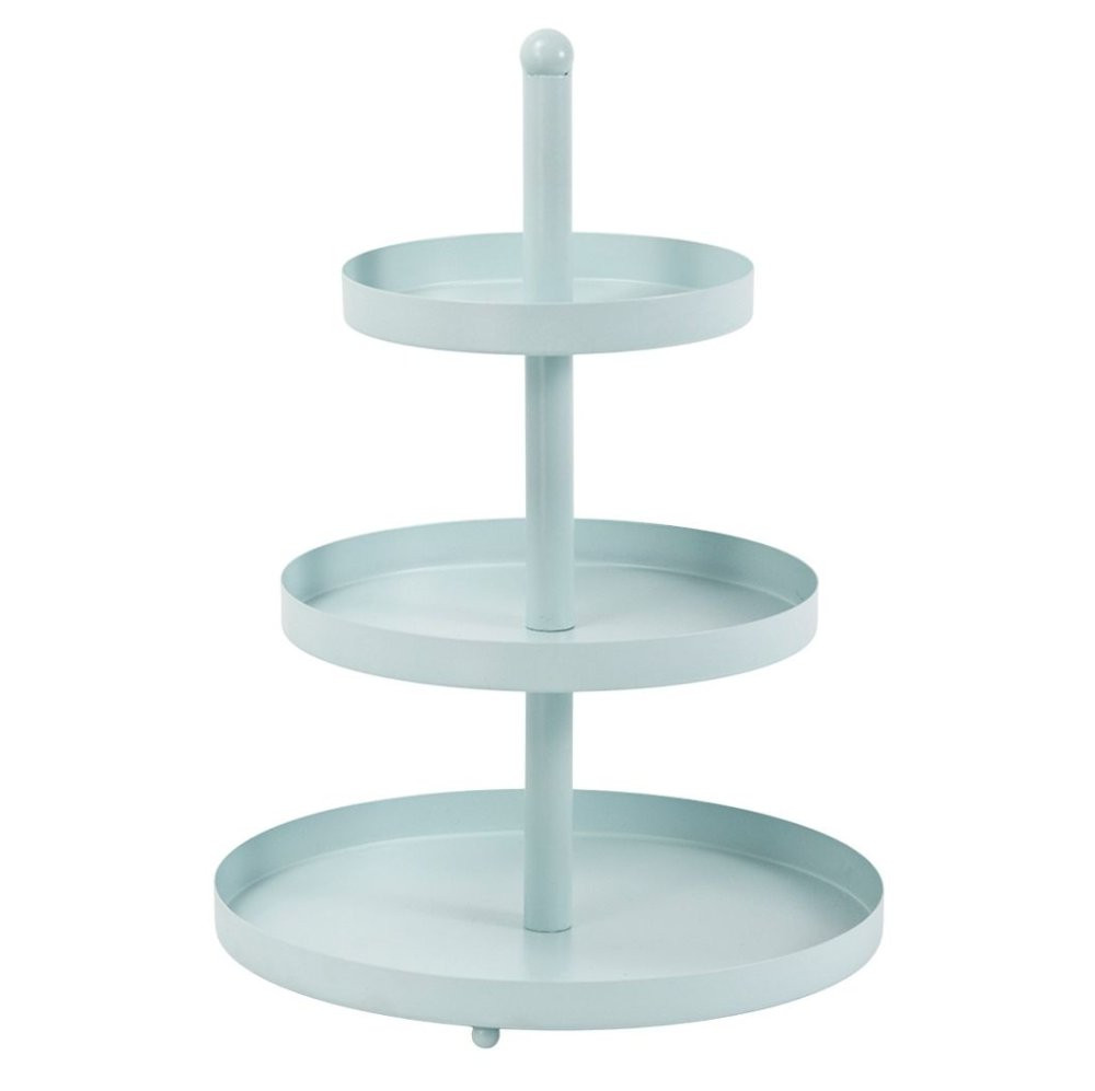 HIT Etažér třípatrový nerez 35 cm pastelová růžová HT-24500468ruzo