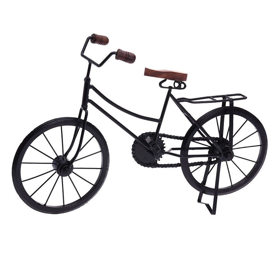 HOMESTYLING Dekorace stojící BICYKL 47 cm měděná KO-A78100010mede