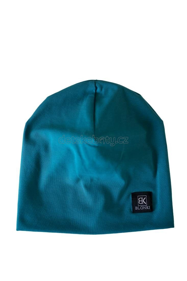 Tenká čepice Blonki č.308 petrolejová Velikost: 45-47