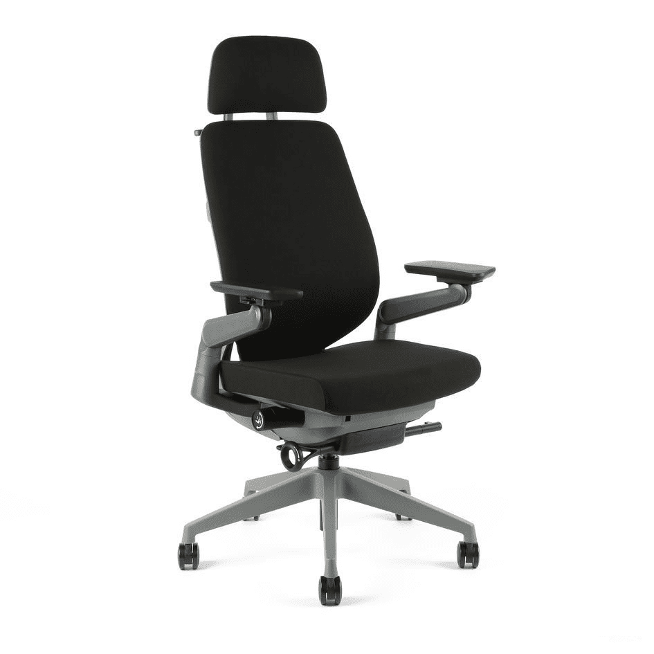 Kancelářská ergonomická židle KARME — více barev, s podhlavníkem a područkami Černá F06