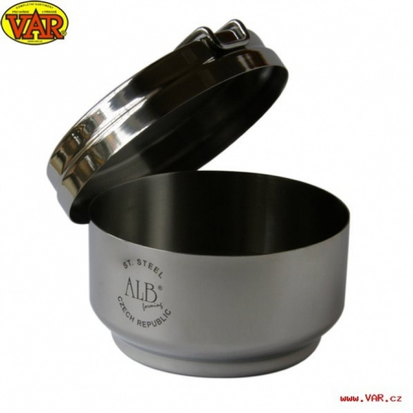 Ešus ALB nerezový dvojdílný - stříbrný