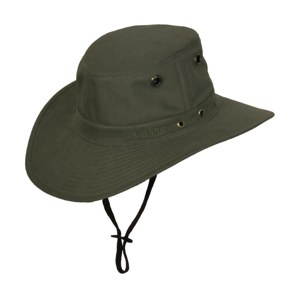 Klobouk bavlněný Scippis Grove - olivový, S