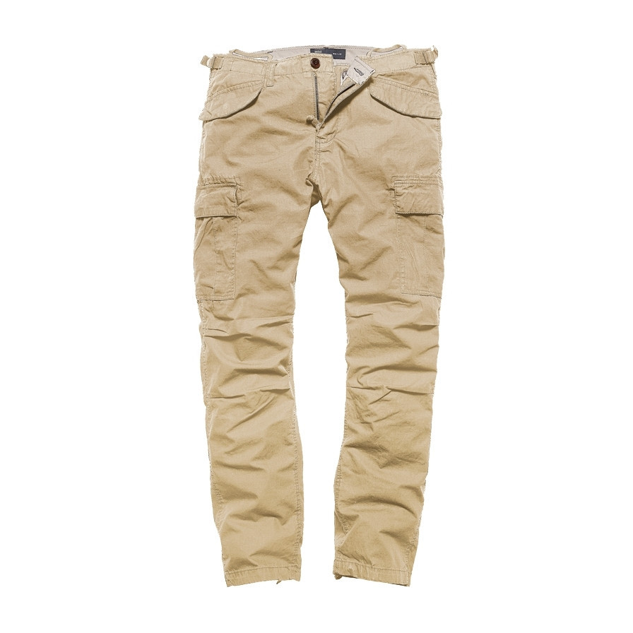 Kalhoty Vintage Industries Miller M65 - béžové, 36