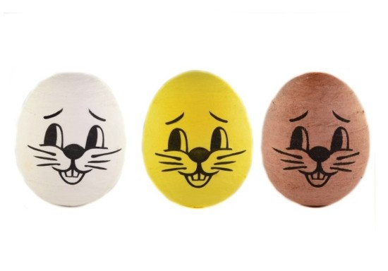 Duhová planeta Obličej zajíc velký - 4,5 cm - 10 ks