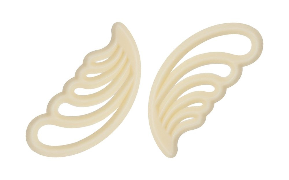 Filigránek Belle bílý - peříčko Feathers 54 mm - 40 ks -