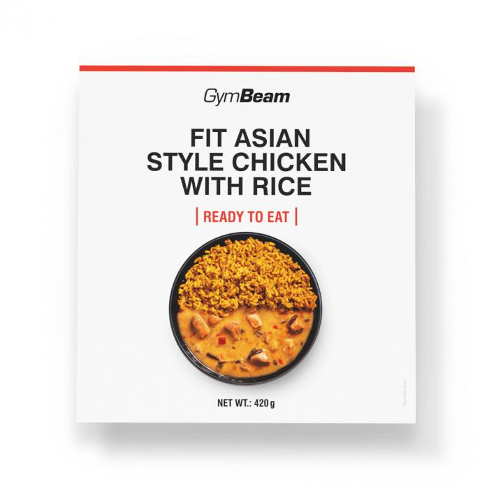 GymBeam FIT Kuřecí s rýží na asijský způsob Ready to eat 6 x 420 g