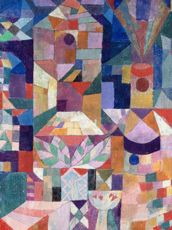 Paul Klee Obrazová reprodukce Distressed Castle Garden, Paul Klee, 30 × 40 cm
