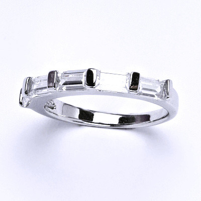 Stříbrný prsten, prstýnek ze stříbra, syntetický zirkon, váha 2,97 g, vel.56