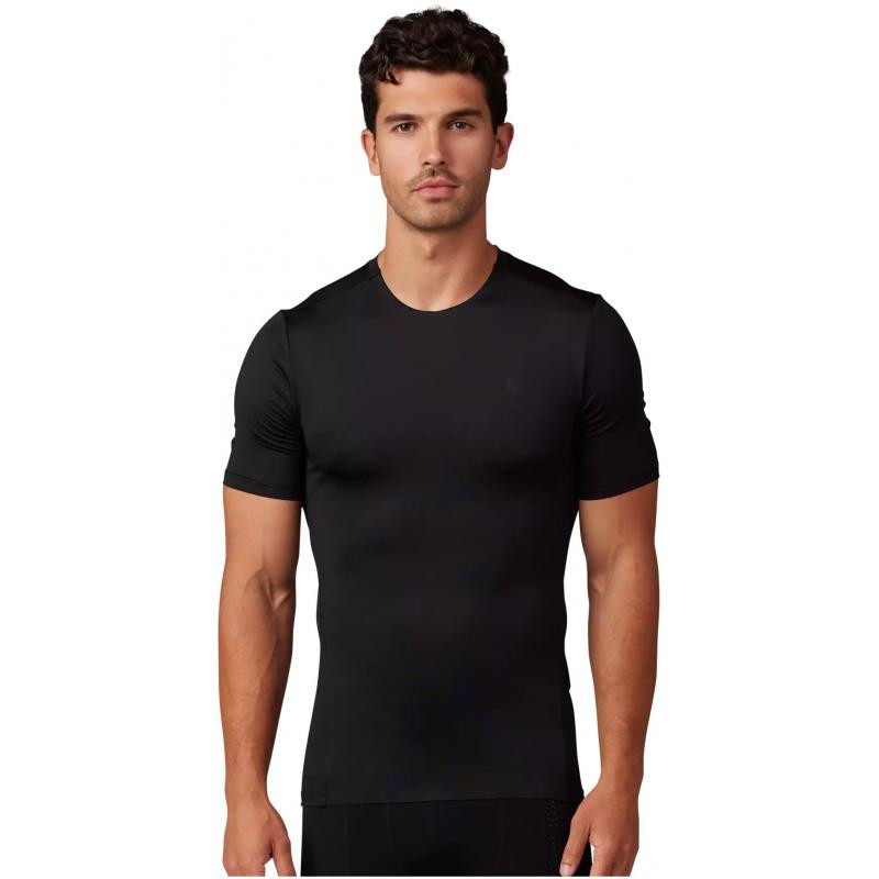 Triko Fox Tecbase SS - pánské, krátký, černá - velikost 2XL