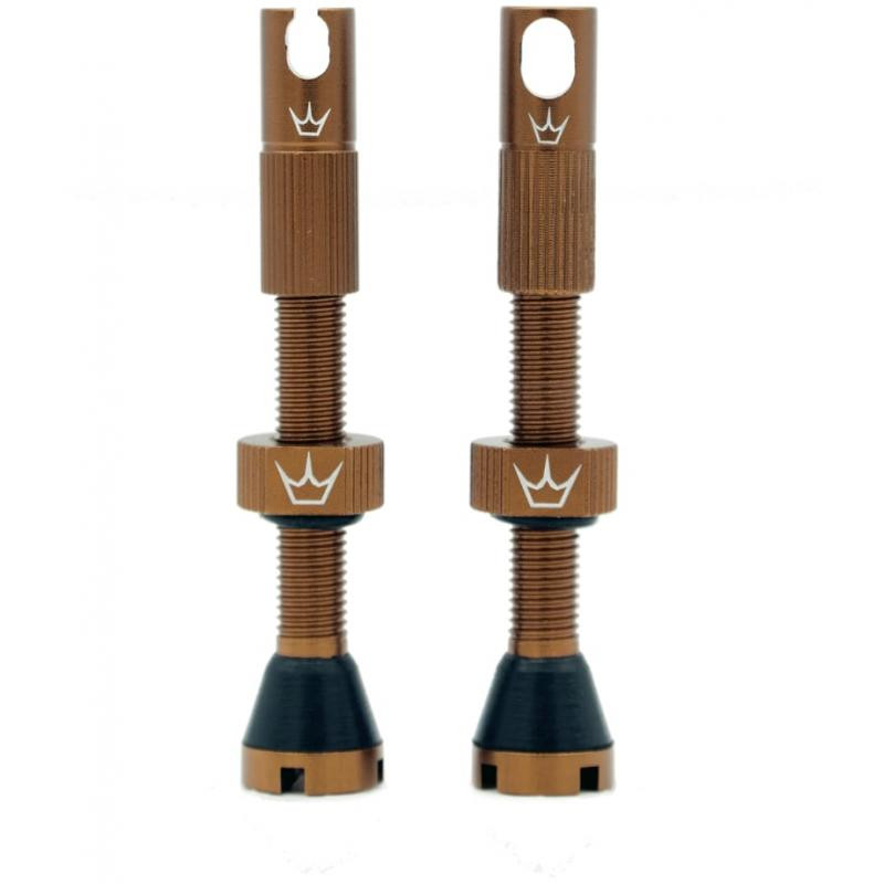 Ventilky Peatys X Chris King MK2 Tubeless Valves - 1 pár, bezdušové, 42 mm, bourbon
