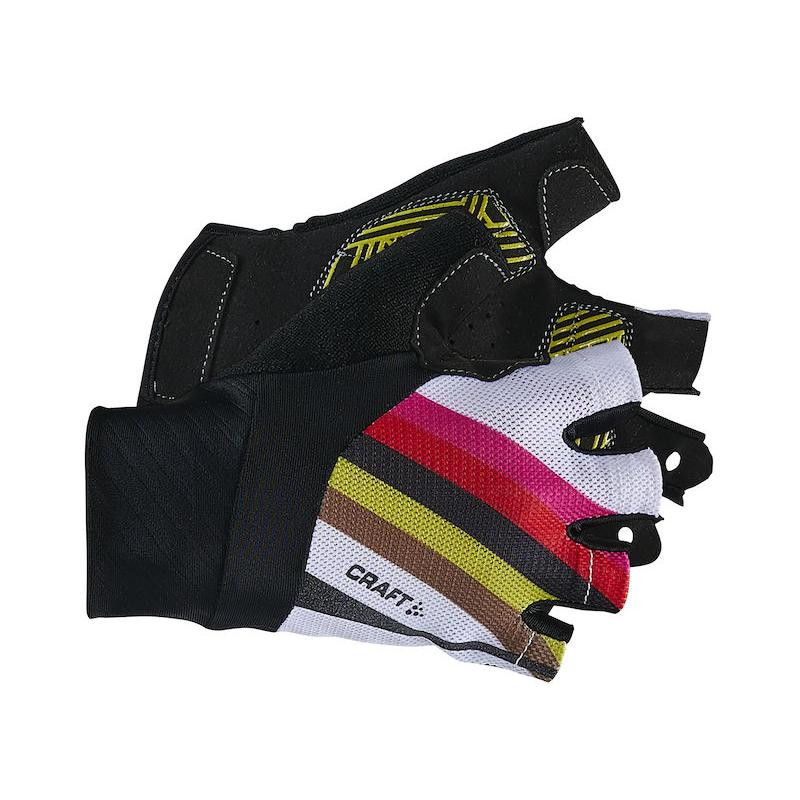 Cyklorukavice Craft Rouleur 1906149-999554 Black/Venom, dámské - velikost 11 (XL)