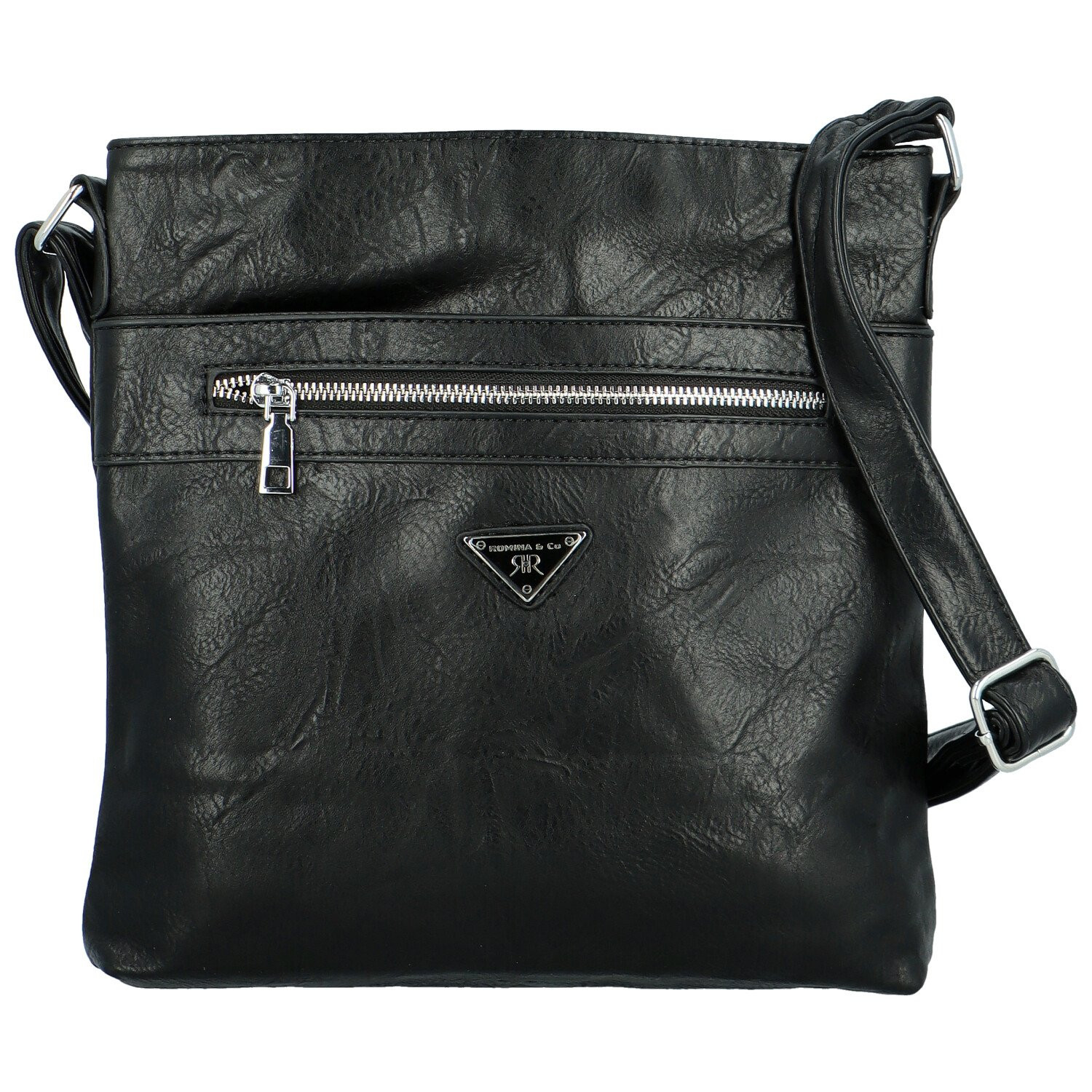 Trendy dámská koženková crossbody Laka, černá