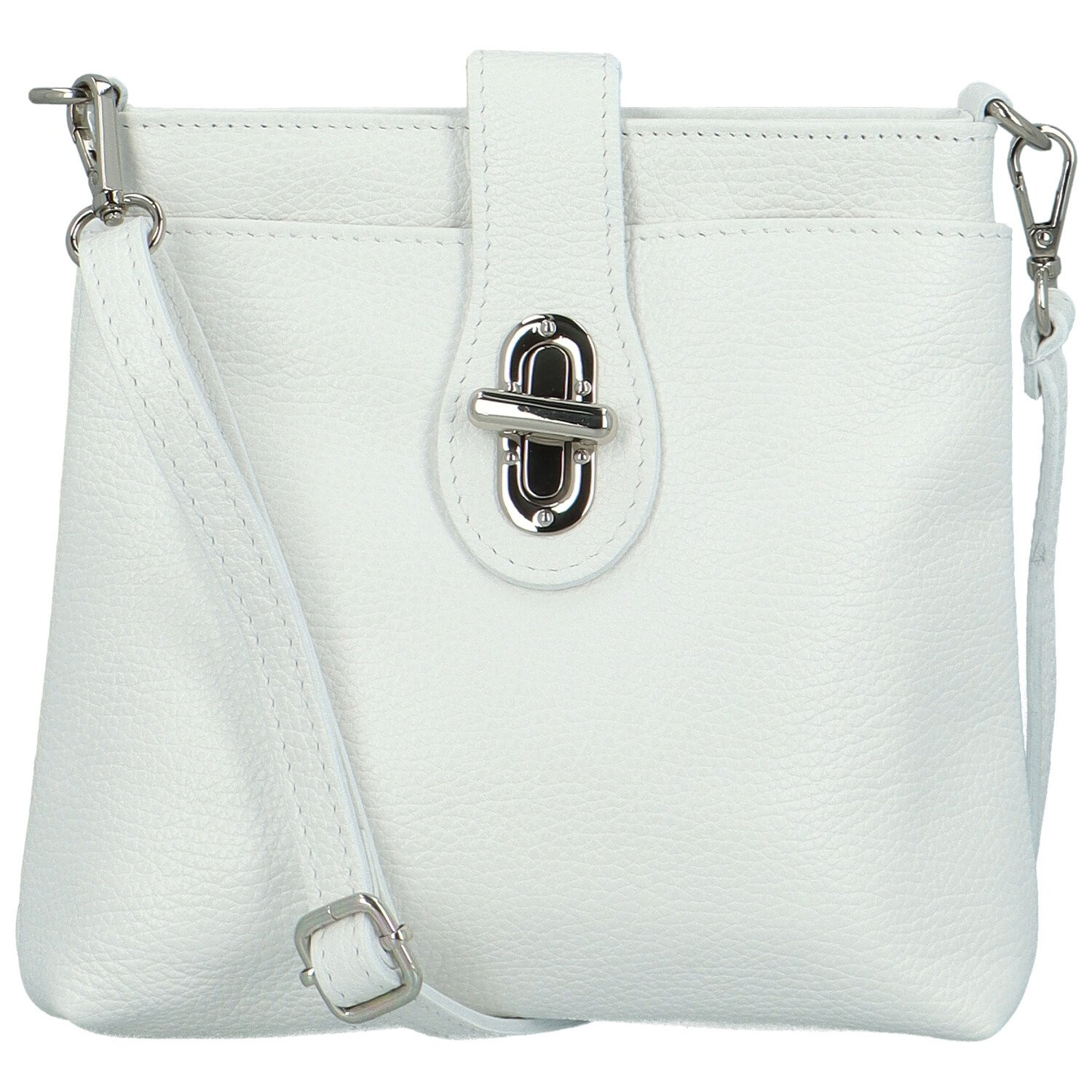 Dámská kožená crossbody kabelka Lara sweet, bílá