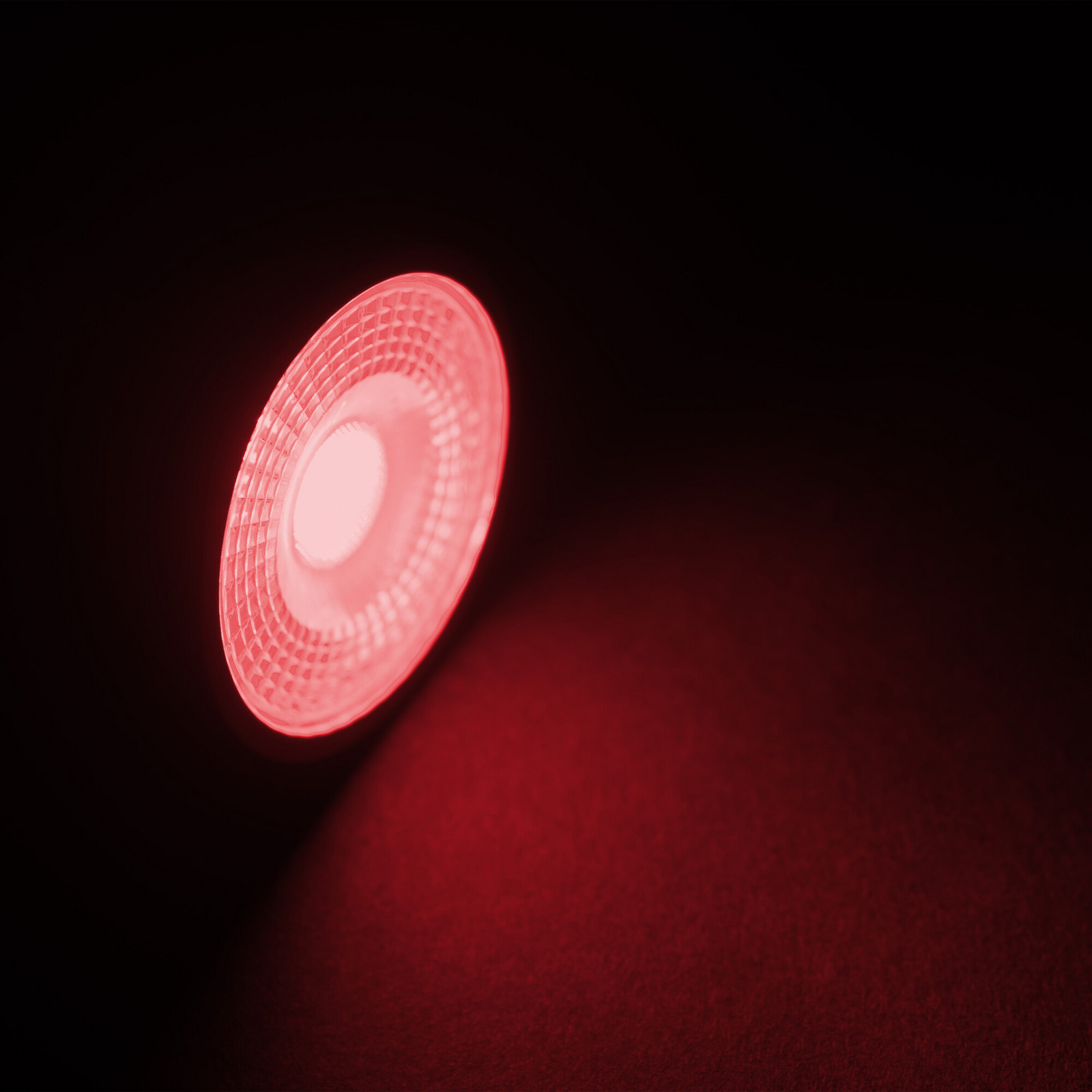 LED barevná žárovka GU10, 3W, 230V, barva světla: červená