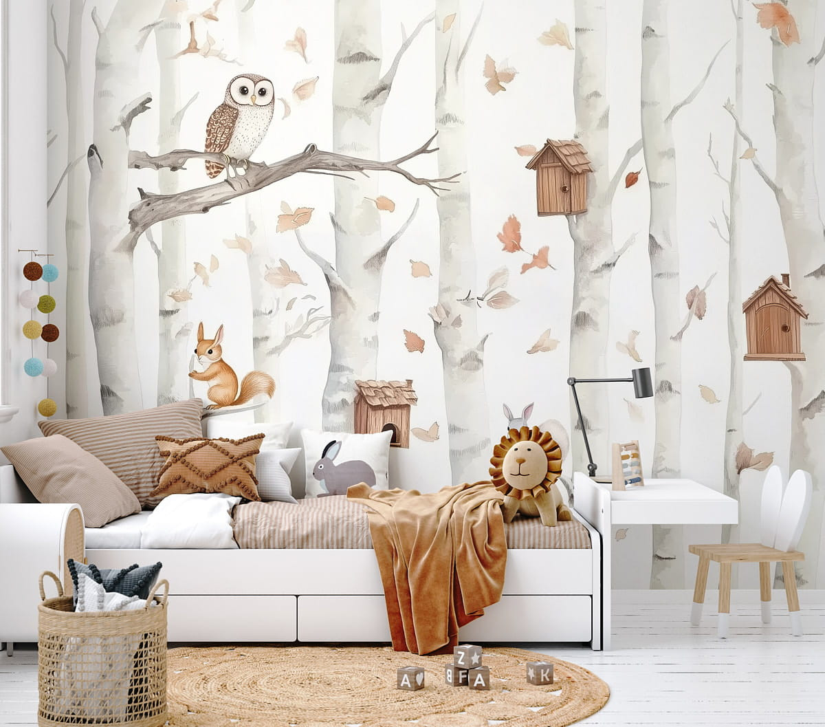 Tapeta na zeď lesní krajina 01 - březový les