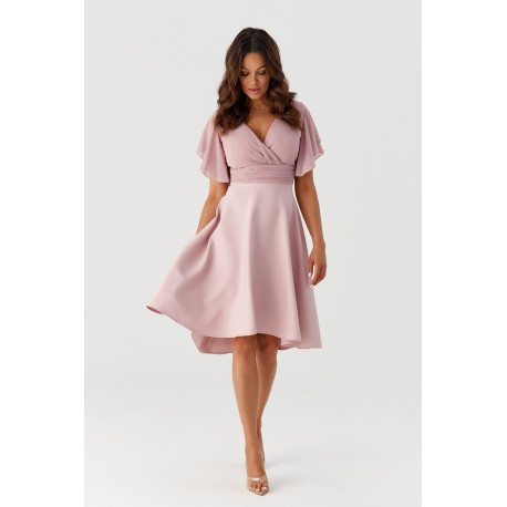 Dámské společenské šaty KEREN pudrové, Velikost 44, Barva Pudrová BF 0020003