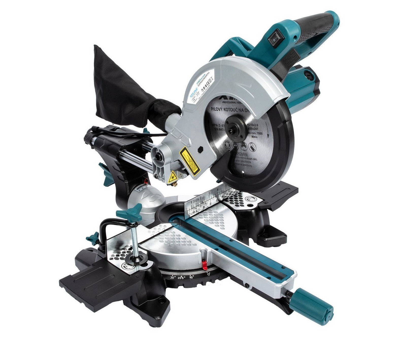 XTline XT106210 pokosová pila s laserem a pojezdem