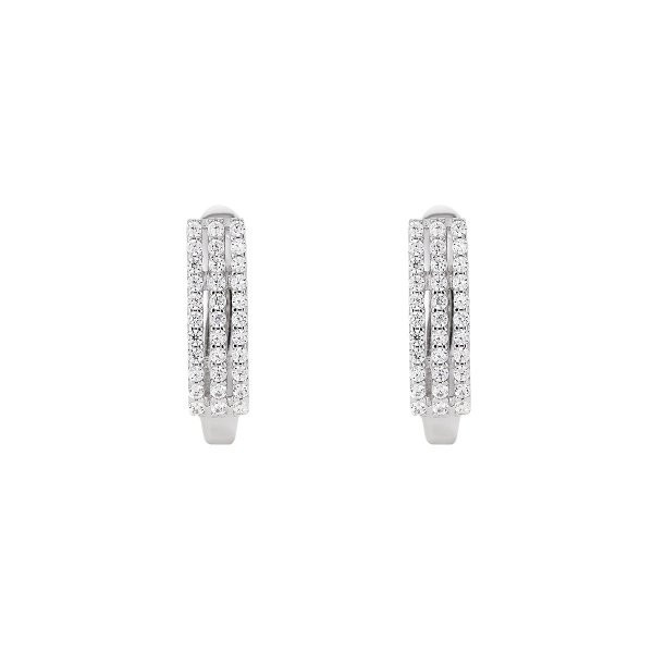 Náušnice se syntetickými kameny 336-185-005175 2.70g