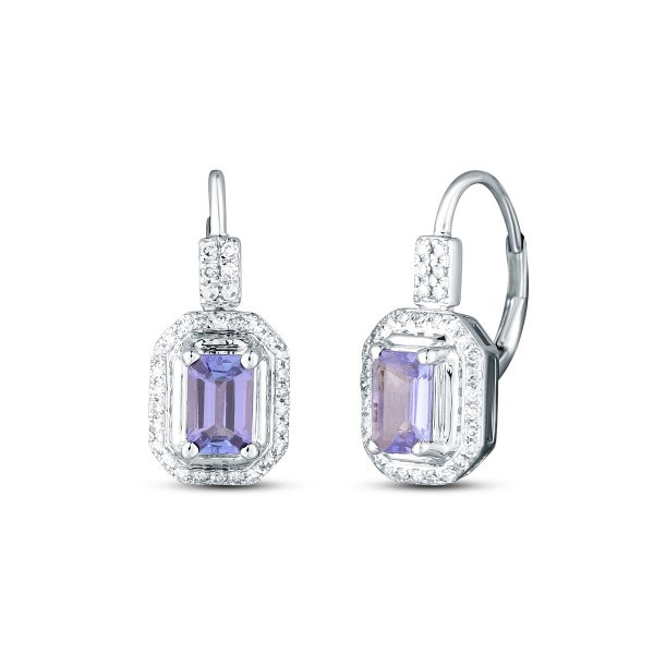 Náušnice s tanzanitem 334-958-TA5755 3.70g