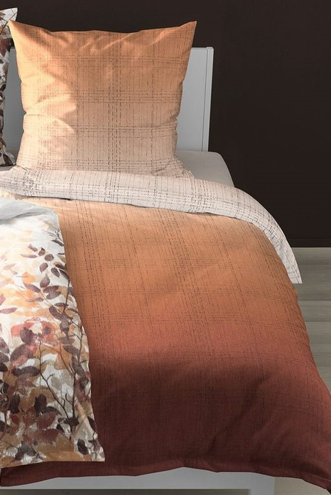 Bierbaum povlečení flanelové 3773 Terracotta 135x200/80x80 cm