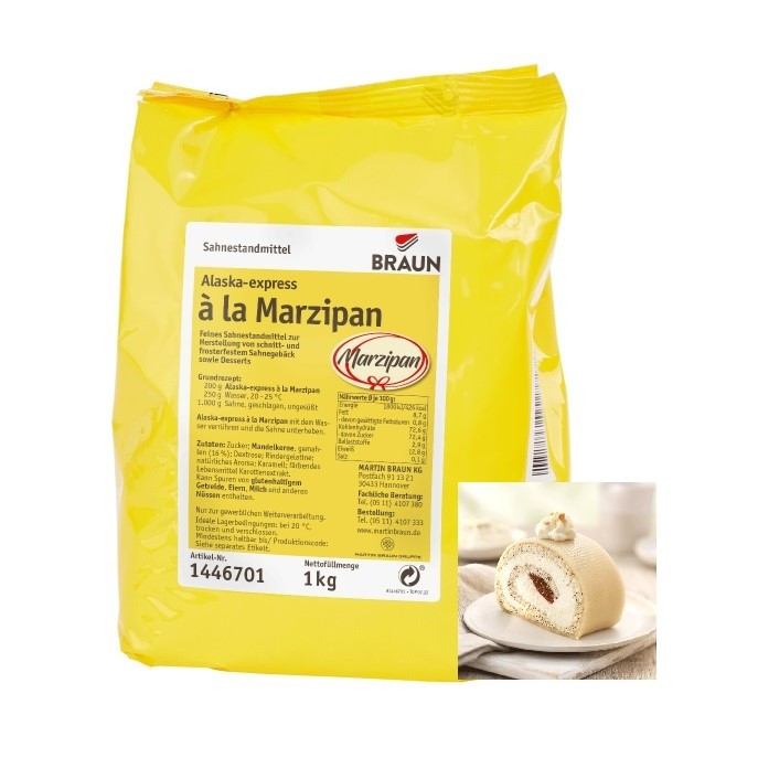 Alaska Přírodní ztužovač šlehačky marcipán Hmotnost: 100 g