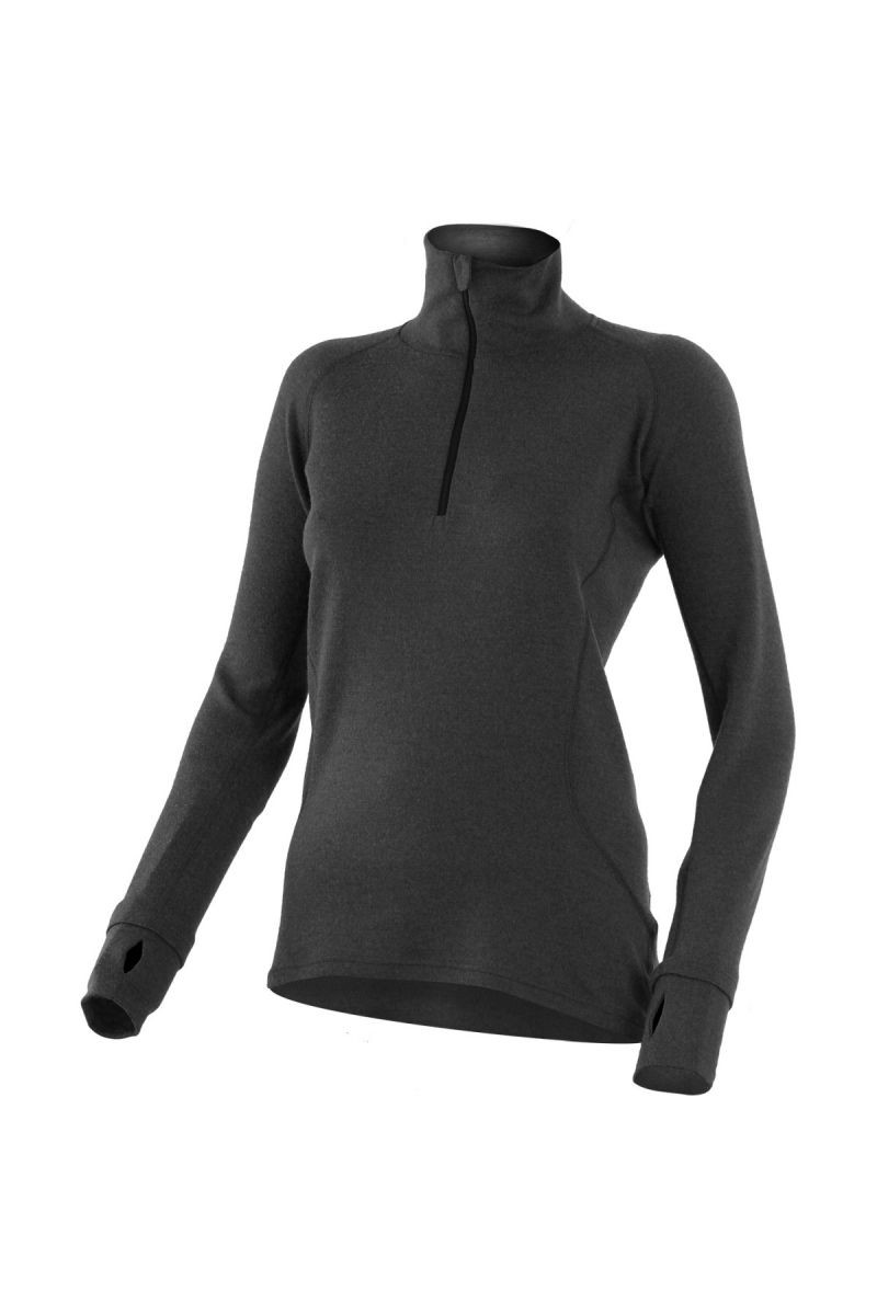 Lasting EMILY 9099 černá vlněná merino mikina Velikost: M 8595067854526