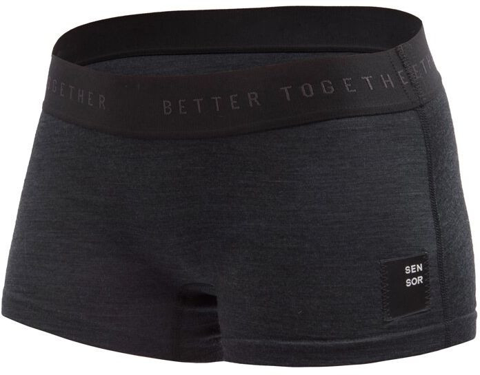 SENSOR MERINO CORDURA dámské kalhotky s nohavičkou černá Velikost: S 8592837104317