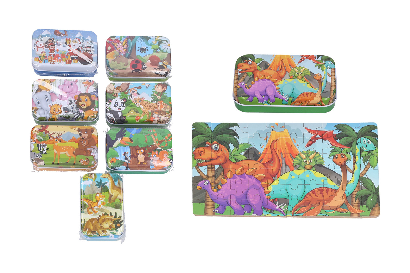 Puzzle 60 ks v plechové krabičce