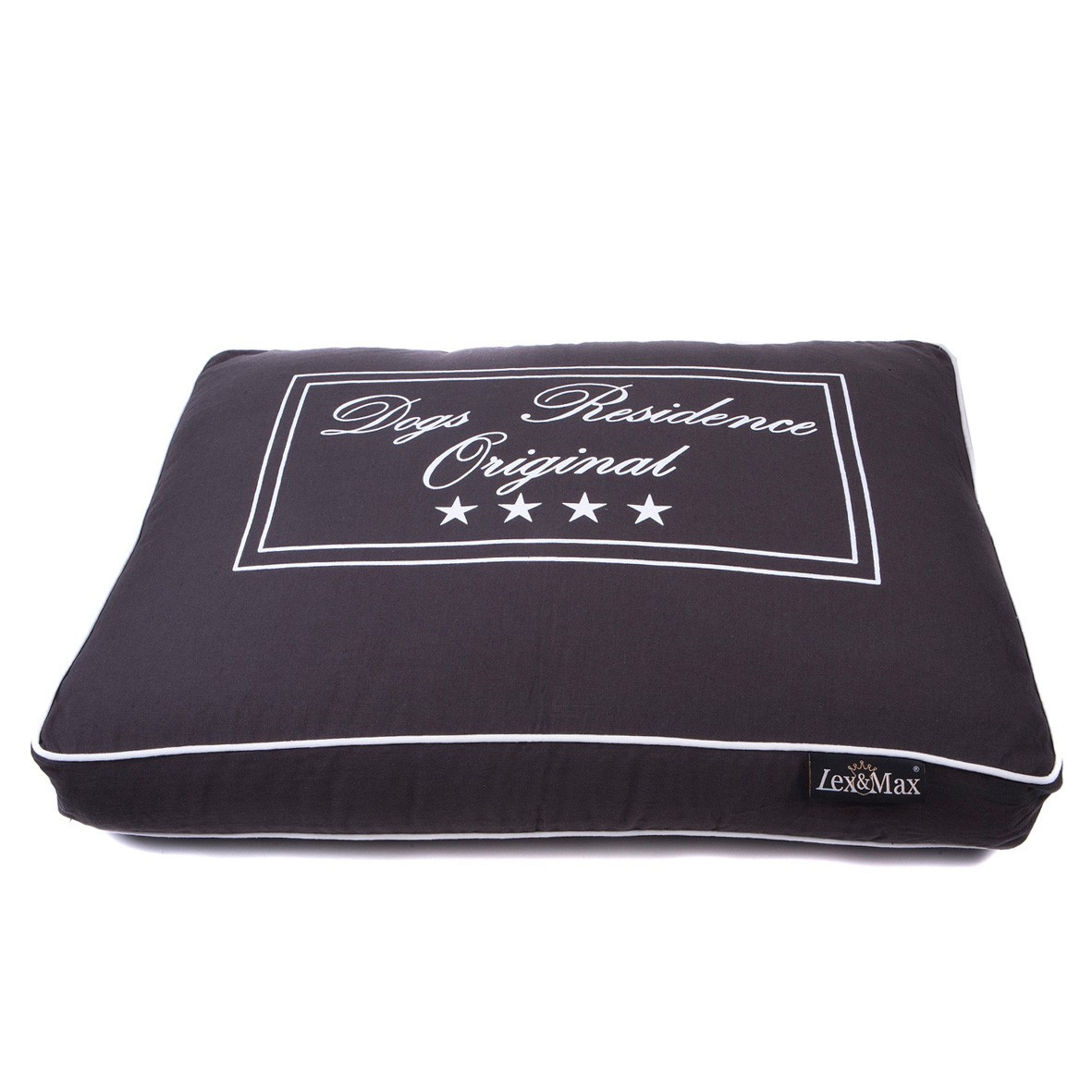 Lex & Max Luxusní potah na pelíšek pro psa Lex & Max Residence 120 x 80 cm | antracit