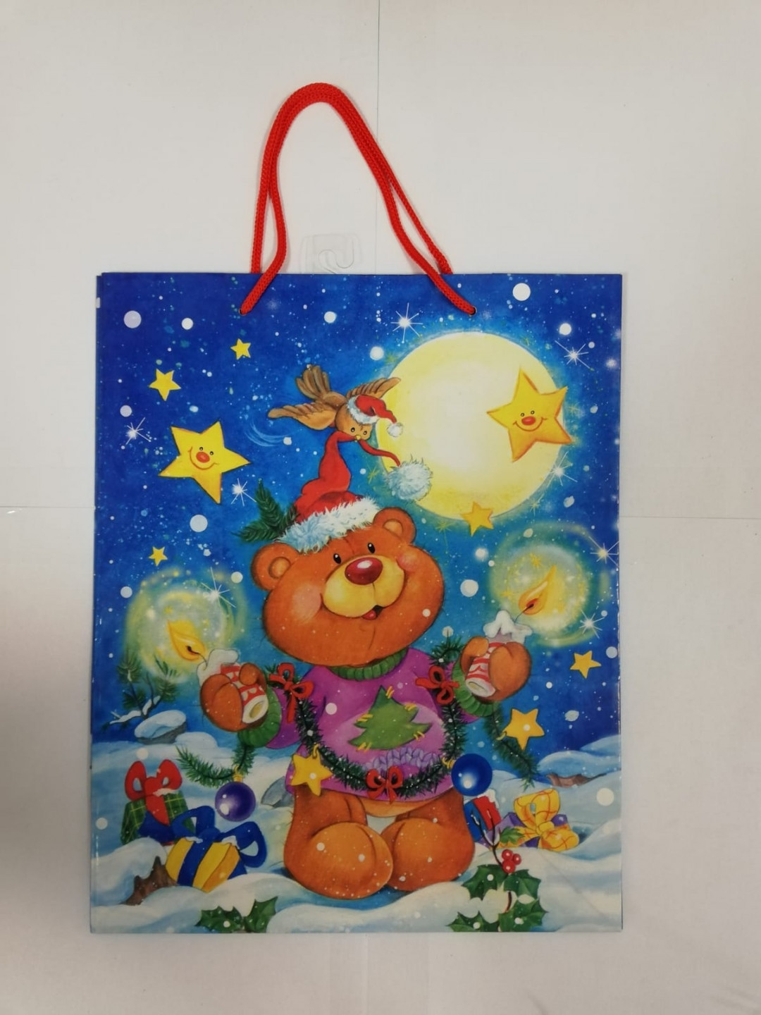 Goleto Dárková taška s medvídkem 32 x 26 x 13 cm | 5 kusů