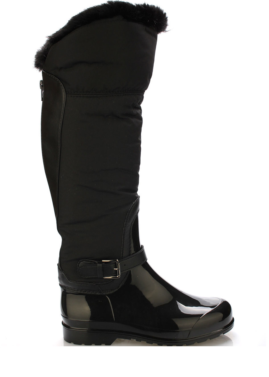 Černé italské vyšší holiny s černým kožíškem M&G Velikost: 41