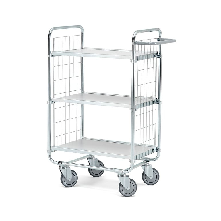 Policový vozík CRAFT, 3 police, 620x425 mm