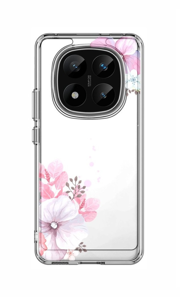 Kryt TopQ Image Xiaomi Redmi Note 14 Pro+ 5G pevný Violet Blossom 136938