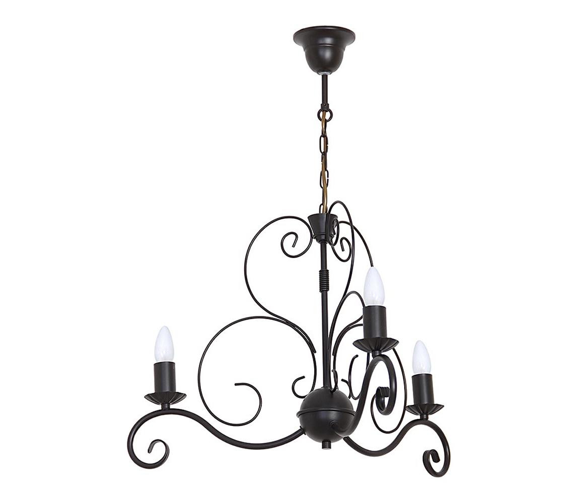 Lustr na řetězu MAURO 3xE14/60W/230V