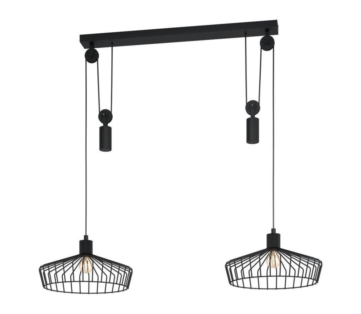 Eglo Eglo 43438 - Lustr na lanku WINKWORTH 2xE27/40W/230V