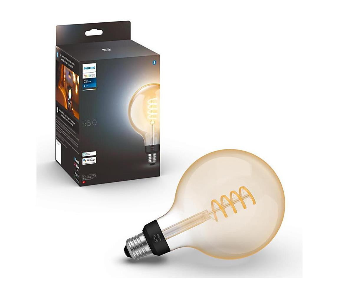 Philips LED Stmívatelná žárovka Philips Hue WHITE AMBIANCE G125 E27/7W/230V 2200-4500K