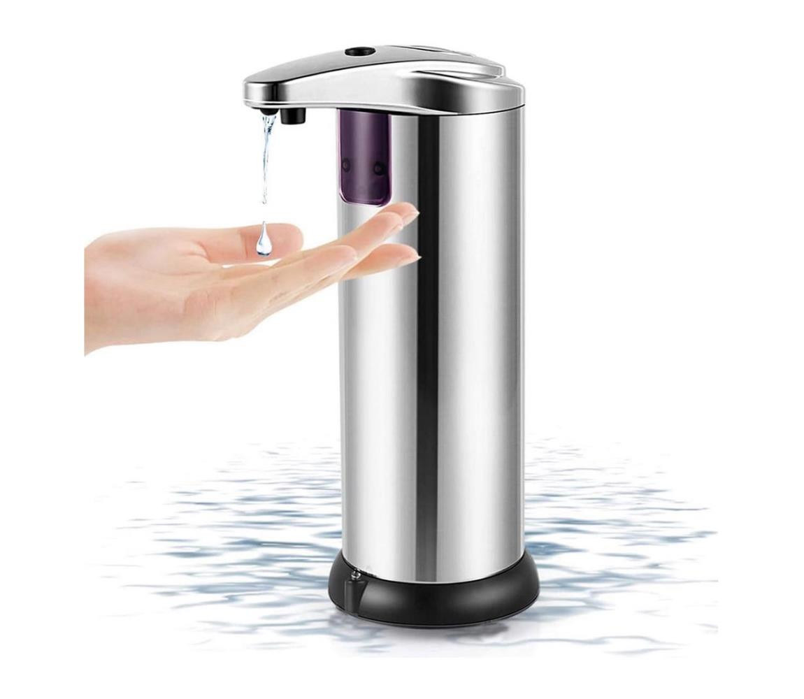 Bezkontaktní dávkovač mýdla se senzorem 4xAAA nerez
