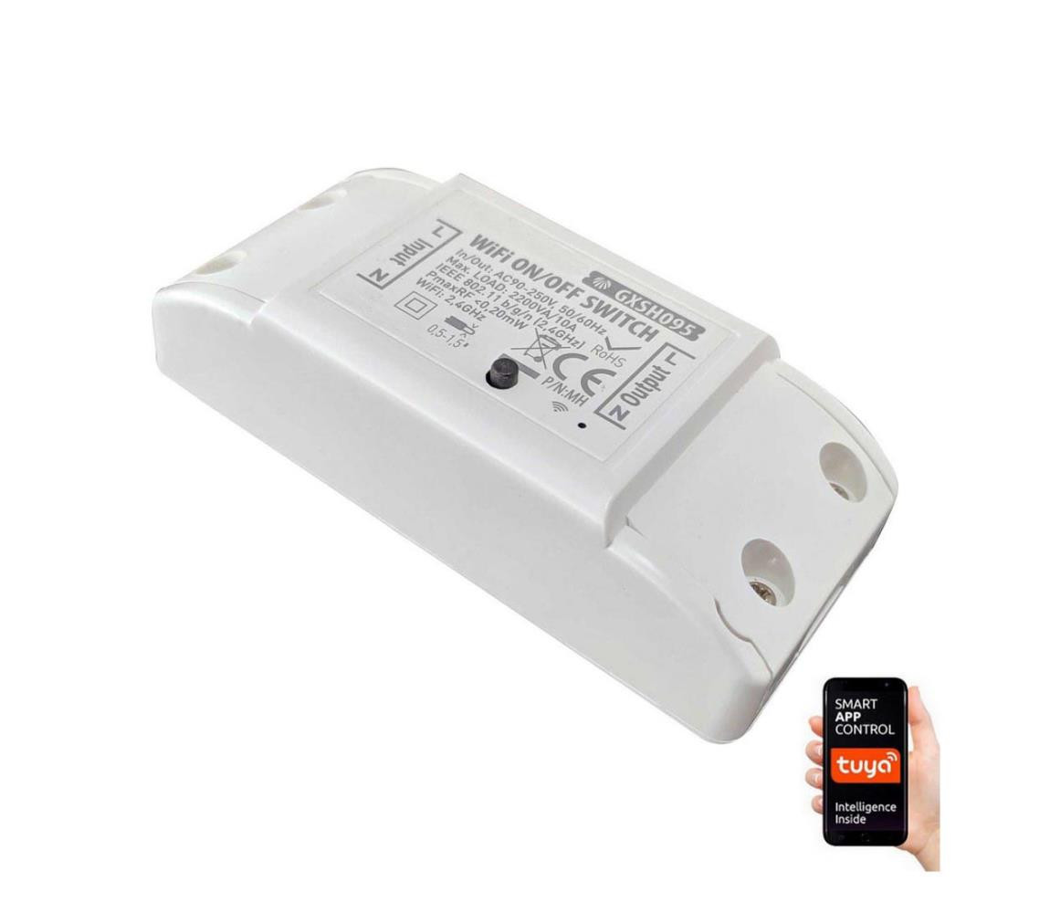 Greenlux Chytrý spínač pro spotřebiče 230V 1-kanálový Wi-Fi Tuya