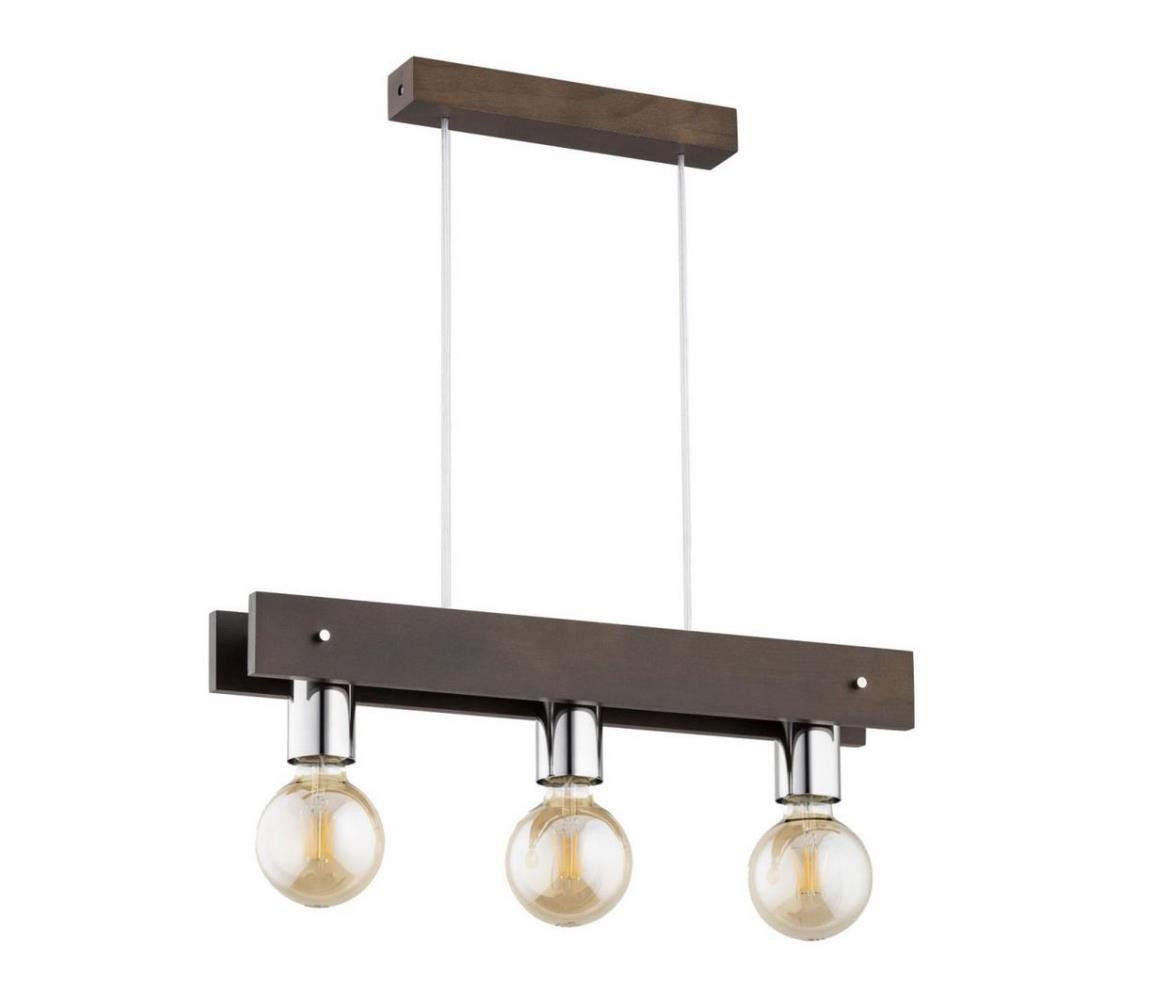 Lustr na lanku BINGO 3xE27/60W/230V