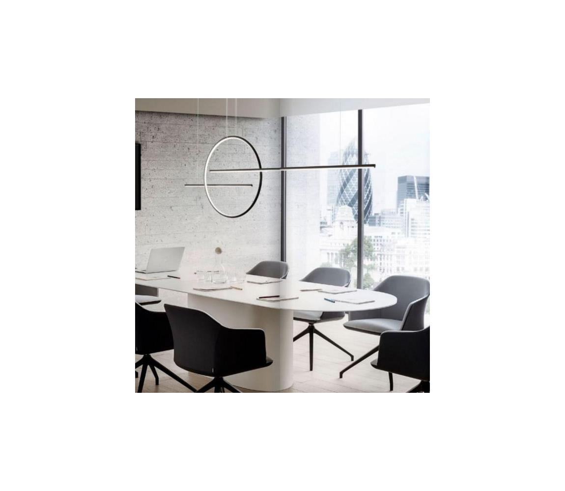 Redo Redo 01-1737 - LED Stmívatelný lustr na lanku GIOTTO LED/56W/230V černá