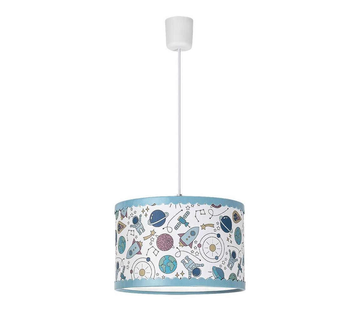 Rabalux Rabalux - Dětský lustr na lanku 1xE27/40W/230V modrá