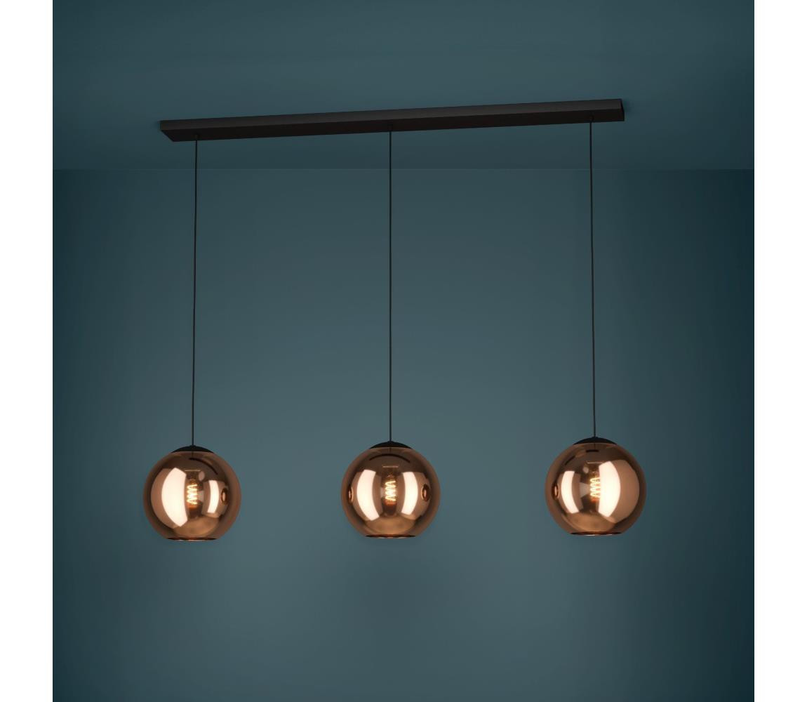 Eglo Eglo 390095 - Lustr na lanku CORDOBA 3xE27/40W/230V měděná