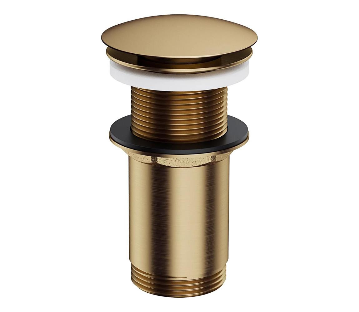 OMNIRES OMNIRES A716BR - Umyvadlová výpusť CLICK-CLACK pr. 6,6 cm kartáčovaná bronzová